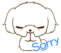 Maltese tan sticker #11617216