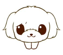 Maltese tan 2 sticker #11617889