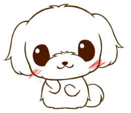 Maltese tan 2 sticker #11617896