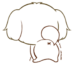 Maltese tan 2 sticker #11617900