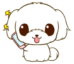 Maltese tan 2 sticker #11617902