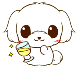 Maltese tan 2 sticker #11617904