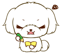 Maltese tan 2 sticker #11617905