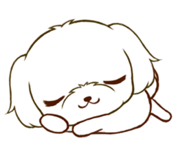 Maltese tan 2 sticker #11617908