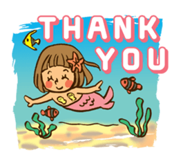 Smail!A girl with bobbed hair. sticker #11617932