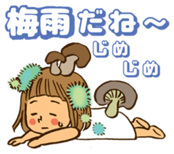 Smail!A girl with bobbed hair. sticker #11617952