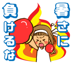 Smail!A girl with bobbed hair. sticker #11617957