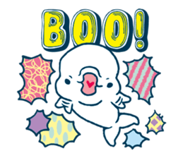 Short white dolphin. sticker #11618356