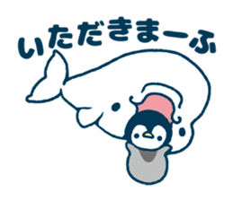 Short white dolphin. sticker #11618363