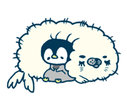 Short white dolphin. sticker #11618364