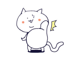 Double Chin Cat MARU sticker #11618622