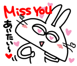 Reaction of a cute rabbit. sticker #11618897