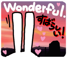 Reaction of a cute rabbit. sticker #11618900