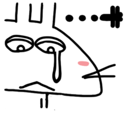 Reaction of a cute rabbit. sticker #11618909