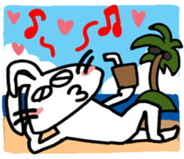 Reaction of a cute rabbit. sticker #11618914