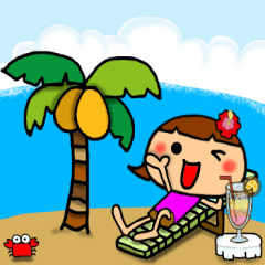 Summer Greeting of the big character