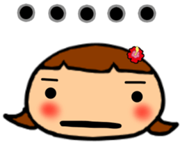 Summer Greeting of the big character sticker #11619277