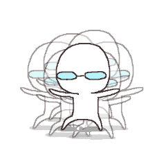 Sticker for the people of glasses2