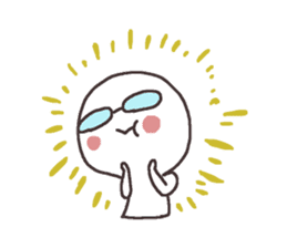 Sticker for the people of glasses2 sticker #11619609