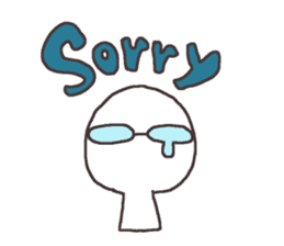 Sticker for the people of glasses2 sticker #11619610