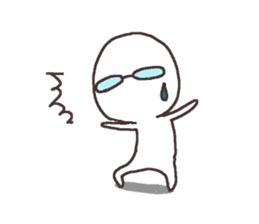 Sticker for the people of glasses2 sticker #11619614