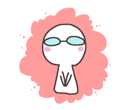 Sticker for the people of glasses2 sticker #11619620