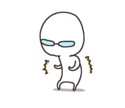 Sticker for the people of glasses2 sticker #11619621