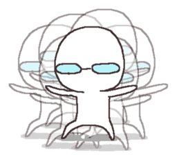 Sticker for the people of glasses2 sticker #11619624