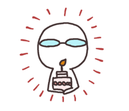 Sticker for the people of glasses2 sticker #11619629