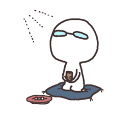 Sticker for the people of glasses2 sticker #11619630