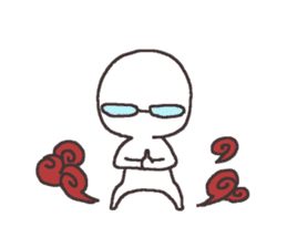 Sticker for the people of glasses2 sticker #11619631