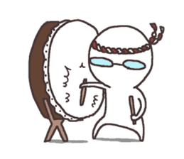 Sticker for the people of glasses2 sticker #11619634