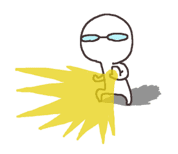 Sticker for the people of glasses2 sticker #11619637