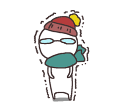 Sticker for the people of glasses2 sticker #11619638