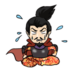 three great samurai of Sengoku period sticker #11619895