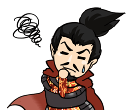 three great samurai of Sengoku period sticker #11619896