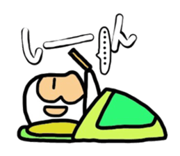 white monkey,wait for a reply. sticker #11620209