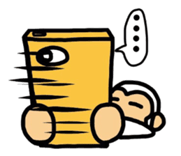 white monkey,wait for a reply. sticker #11620227