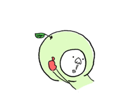 Sticker of the Citrus sudachi man sticker #11620650