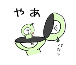 Sticker of the Citrus sudachi man sticker #11620655