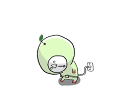 Sticker of the Citrus sudachi man sticker #11620673