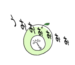 Sticker of the Citrus sudachi man sticker #11620679