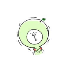 Sticker of the Citrus sudachi man sticker #11620680