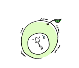 Sticker of the Citrus sudachi man sticker #11620687