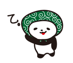 Daily panda wearing a towel sticker #11621768