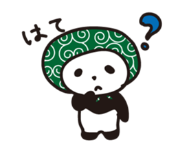 Daily panda wearing a towel sticker #11621769