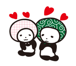 Daily panda wearing a towel sticker #11621773