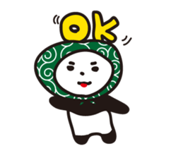 Daily panda wearing a towel sticker #11621776