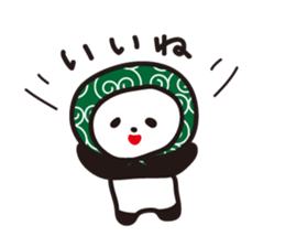 Daily panda wearing a towel sticker #11621784
