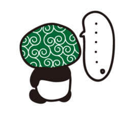 Daily panda wearing a towel sticker #11621786